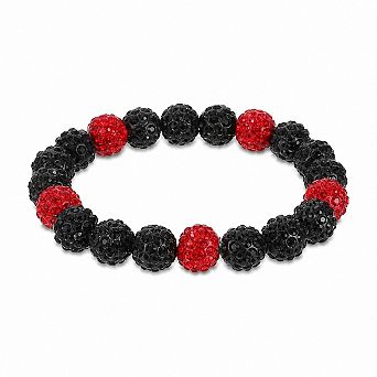 Bling Rhinestone Baseball Silicone Bracelet Elastic Fan Gift Wear