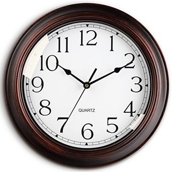 Silent Non Ticking Vintage Rustic Decorative Wall Clock Easy to Read For Home Kitchen Living Room