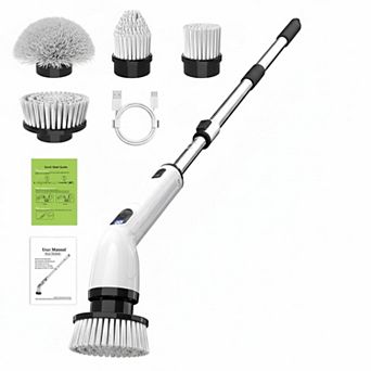 Electric Spin Scrubber IPX7 Waterproof with Power LCD Display