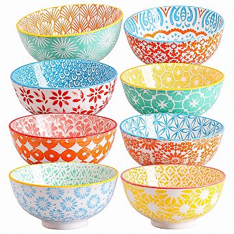 10 Oz Ceramic Small Bowl Set Of 8 Microwave Dishwasher Safe For Condiment Dessert