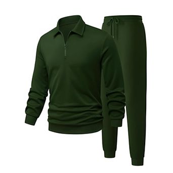 Men's Polo Jogger Outfit Set