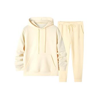 Men's Knit Hoodie Jogger Outfit