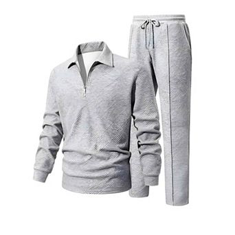 Men's Jacquard Tracksuit Set