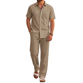 Men's Beach Shirt Pants Outfit
