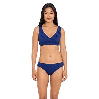 Ralph Lauren Womens/Ladies Ruffled V Neck Bikini Top