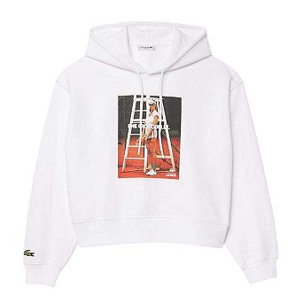 Lacoste Womens/Ladies Graphic Print Oversized Hoodie