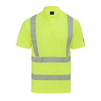Portwest Mens Reflective Hi-Vis Polo Shirt