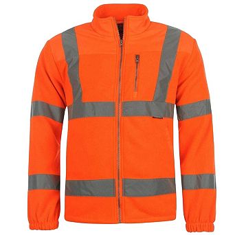 Dunlop Mens Hi-Vis Fleece Jacket