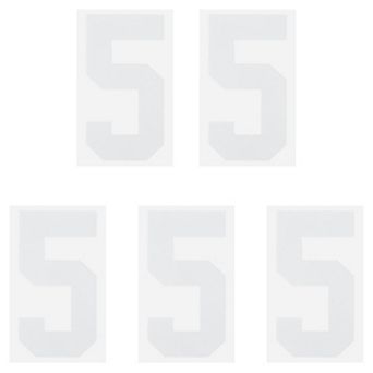 5 pc Iron on Number Heat Transfer Single Number for Team Uniform, Sports T-Shirt