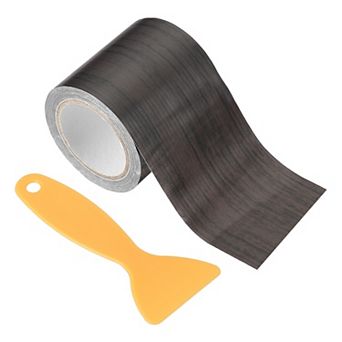 1 Set Wood Grain Repair Tape, Self Adhesive Realistic Textured Repair Tape Patch with Scraper