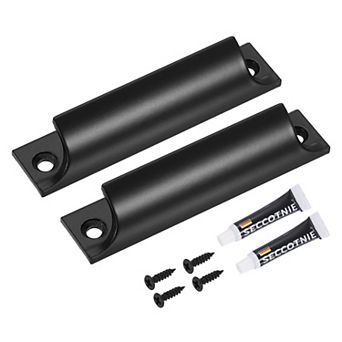 2 pc Drawer Pulls Handles, Window Sash Lift Handle Finger Pulls with Screw Glue
