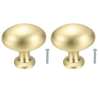 2 pc 1.33''Cabinet Knobs, Oval Dresser Knobs Kitchen Cabinet Handles
