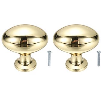 2 pc 1.33''Cabinet Knobs, Oval Dresser Knobs Kitchen Cabinet Handles
