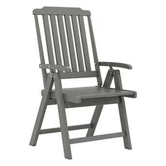 Folding Outdoor Chair with HDPE Material and Stainless-Steel Hardware for Patio Seating