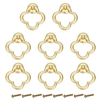 Drawer Ring Pull Handles, Hole Ring Drawers Knobs with Screws for Cupboard Cabinet