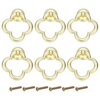 Drawer Ring Pull Handles, Hole Ring Drawers Knobs with Screws for Cupboard Cabinet