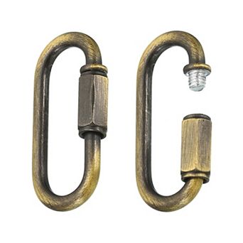 2 pc Chain Connectors Thick Quick Link Screw Lock Oval Clips for Chandelier Pendant Lights