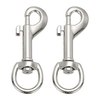 2 pc 2.7''Heavy Duty Alloy Flag Pole Swivel Snap Clips for Outdoor and Indoor Use
