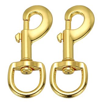 2 pc 3.2''Heavy Duty Alloy Flag Pole Swivel Snap Clips for Outdoor and Indoor Use