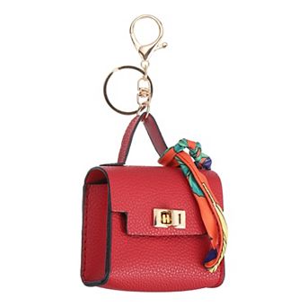 Mini Backpack Keychain, Cute Coin Backpack Purse Key chain PU Leather