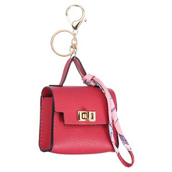 Mini Backpack Keychain, Cute Coin Backpack Purse Key chain PU Leather