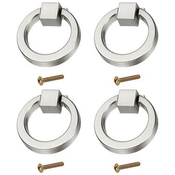 Drawer Ring Pull Handles, Hole Ring Cabinet Knobs with Screws for Cupboard Cabinet Dresser Door