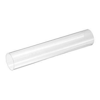 9.84'' x 1.57'' x 1.77''Clear Rigid Acrylic Pipe, Round Polycarbonate Tube Plastic Tubing Clear