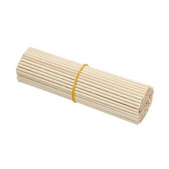 110 pc Wooden Dowel Rod, Wood Dowels Unfinished Round Wood Sticks Hardwood Sticks for Craft Projects