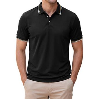 Men's Polo Shirt Short Sleeve Casual Summer Tennis Golf