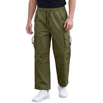 Men's Cargo Pants Multi Pocket Straight Leg Outdoor Work