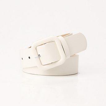 Women's Leather Belts for Jeans Dresses Fashion Gold Buckle Belt