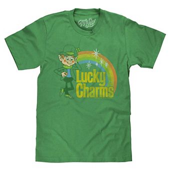 Tee Luv Distressed Lucky Charms Lucky the Leprechaun T-Shirt
