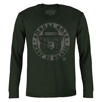 Smokey Bear Retro Keep it Green Long Sleeve T-Shirt
