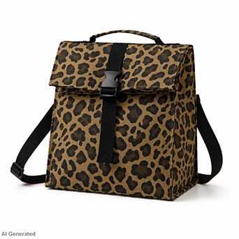 Insulated Lunch Backpack with Buckle Flap and Top Handle