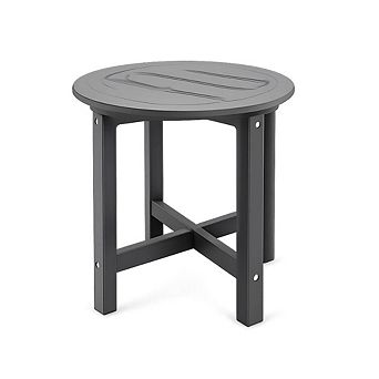 WOW PIONEER Small All-Weather HDPE Outdoor Patio Side End Table
