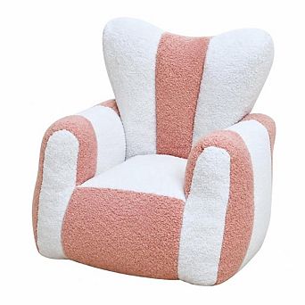 GOODSILO Comfy Teddy Fabric Kids Bean Bag Lounge Chair