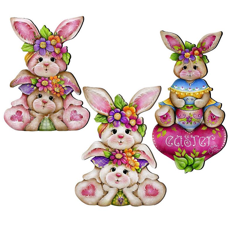 easter-bunnies-wooden-clip-on-ornaments-set-of-3-by-j-mills-price