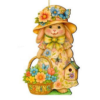 Spring Bunny Ornaments Easter Gift by G. Debrekht