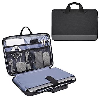 Unisex Black Waterproof Laptop Briefcase Sleeve
