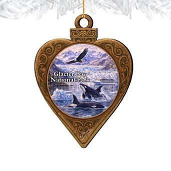 Glacier Bay National Park Wooden Ornament by G. DeBrekht