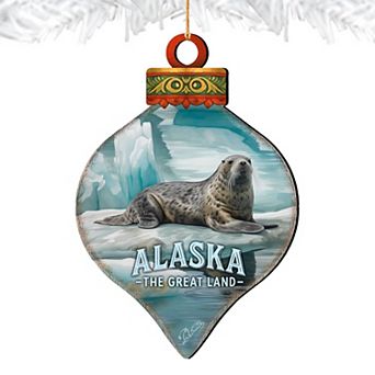 The Great Land Seal Wooden Ornament by G. DeBrekht