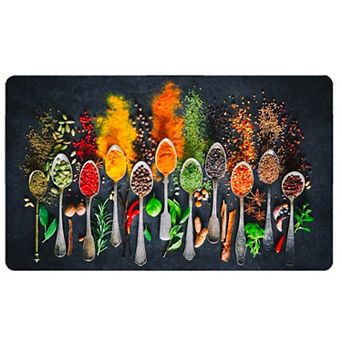 Cooking Herbs Spices Kitchen Rugs Washable Floor Mats - 17.7X59inch