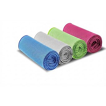 Cooling Towels 4 Pack, Breathable Microfiber Ice Towels for Sports & Gym