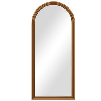 Antique 32 in W x 71 in H Arched PU Frame Full Length Mirror Floor Mirror