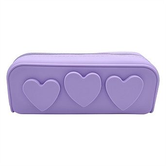 Portable Silicone Pencil Case - Multi-functional Makeup Cosmetic Organizer, Stationery Storage Box