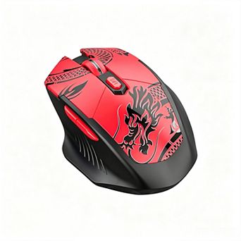 2.4G Bluetooth Wireless Gaming Mouse,Ergonomic Rechargeable Silent Mouse,6 Buttons USB C Gaming Mice