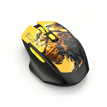 2.4G Bluetooth Wireless Gaming Mouse,Ergonomic Rechargeable Silent Mouse,6 Buttons USB C Gaming Mice