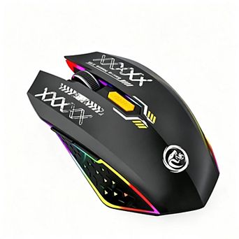 Dual Mode Bluetooth 2.4G Rechargeable Wireless Silent Gaming Mouse,RGB Breathing Lights,6 Buttons