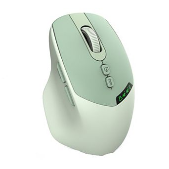 Dual Mode Bluetooth 2.4G Wireless Silent Ergonomic Mouse,Real-Time Digital Display,Rechargeable