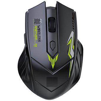 Dual Mode 2.4G Bluetooth Wireless Gaming Mouse, 6 Buttons,Ergonomic Mecha Style Rechargeable Mice